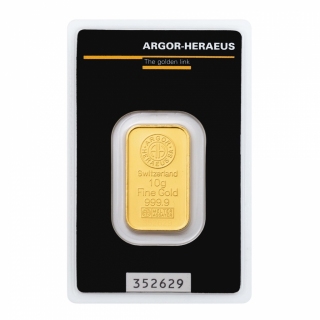 Argor-Heraeus zlatý slitek 10 g