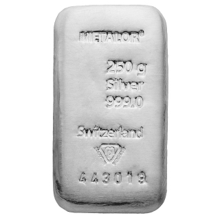 250g stříbrný slitek