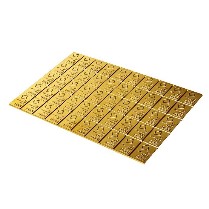 Valcambi CombiBar 50x1g zlatý slitek Valcambi CombiBar 50x1g zlatý slitek